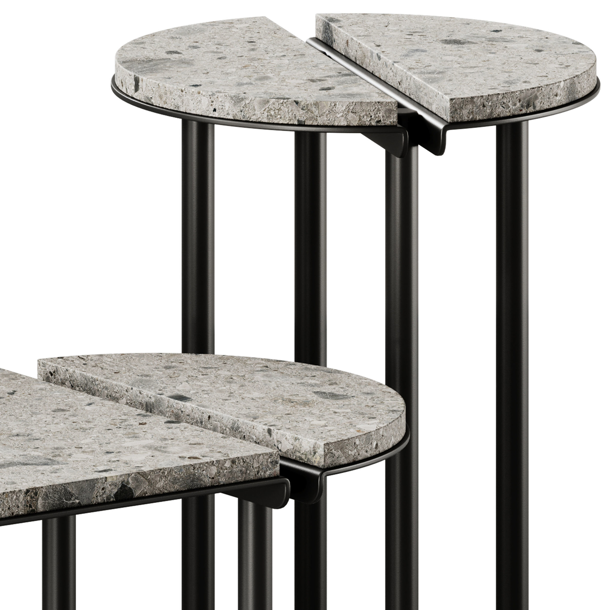 Adrenalina Orit Oval Stone Coffee Table 3D model_3