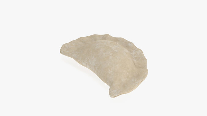 Vareniki Dumpling Raw 3D model 4