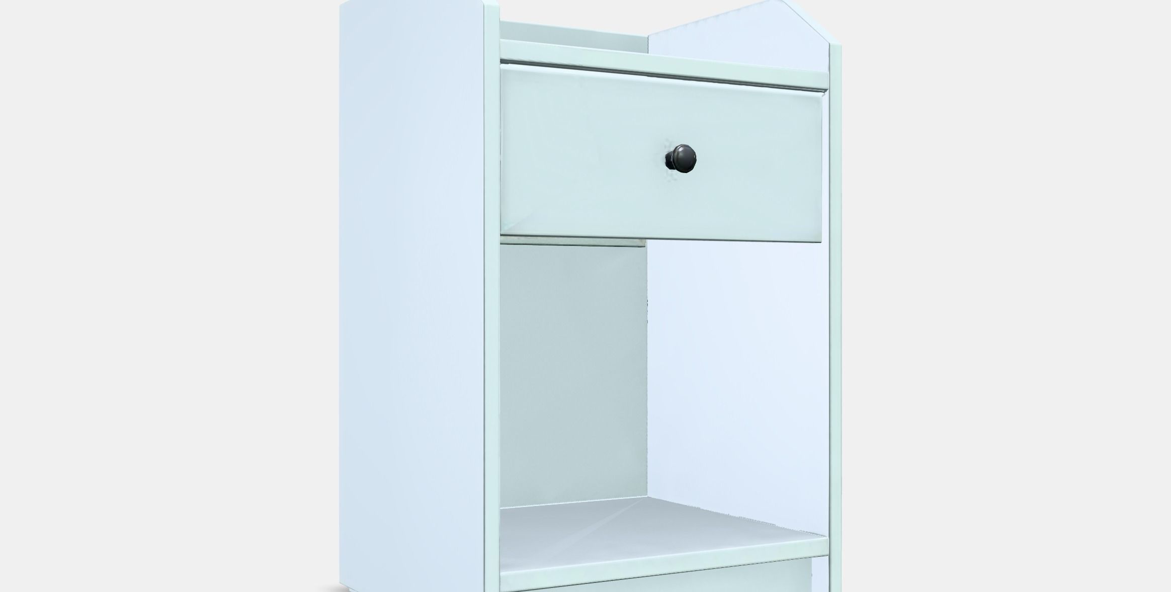 HAUGA Bedside table Low-poly 3D model_9