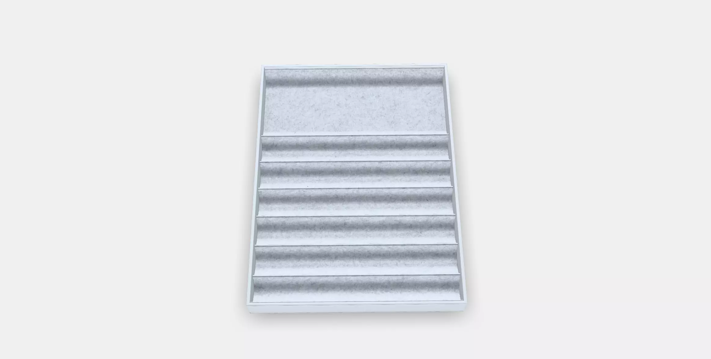 KOMPLEMENT Insert with compartments Low-poly 3D model_0