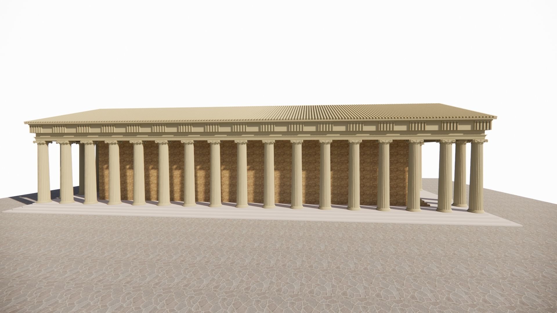 Historical temple-place of worship 3D model_17
