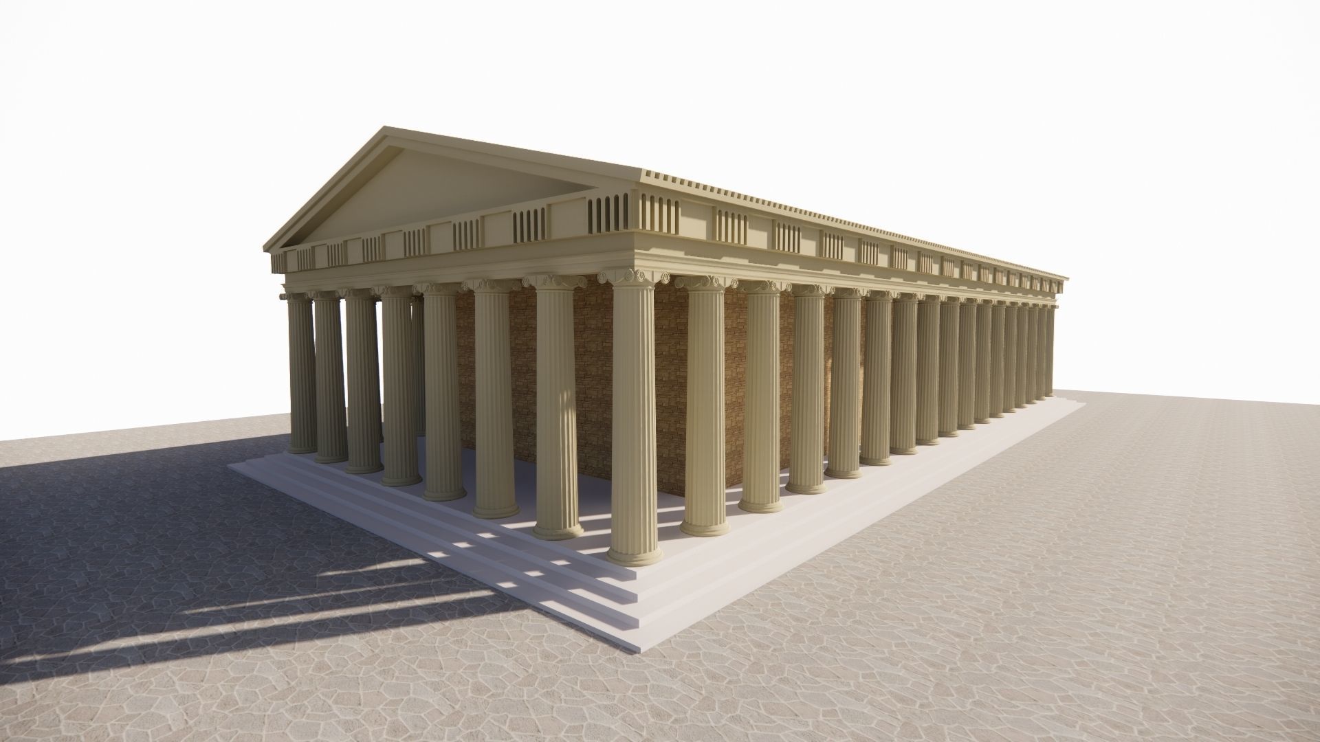 Historical temple-place of worship 3D model_2