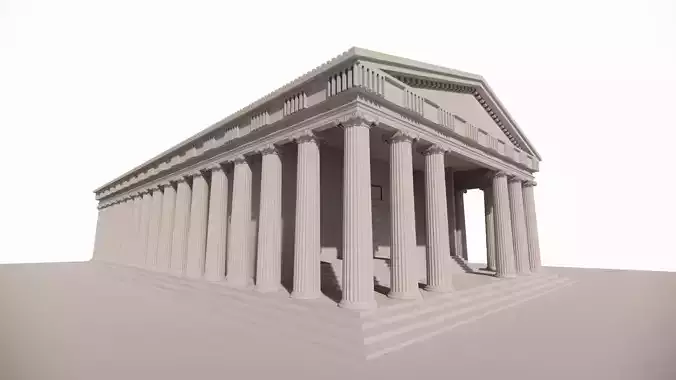 Historical temple-place of worship 3D model