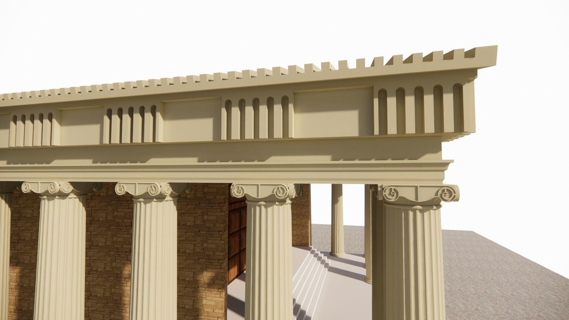 Historical temple-place of worship 3D model_15