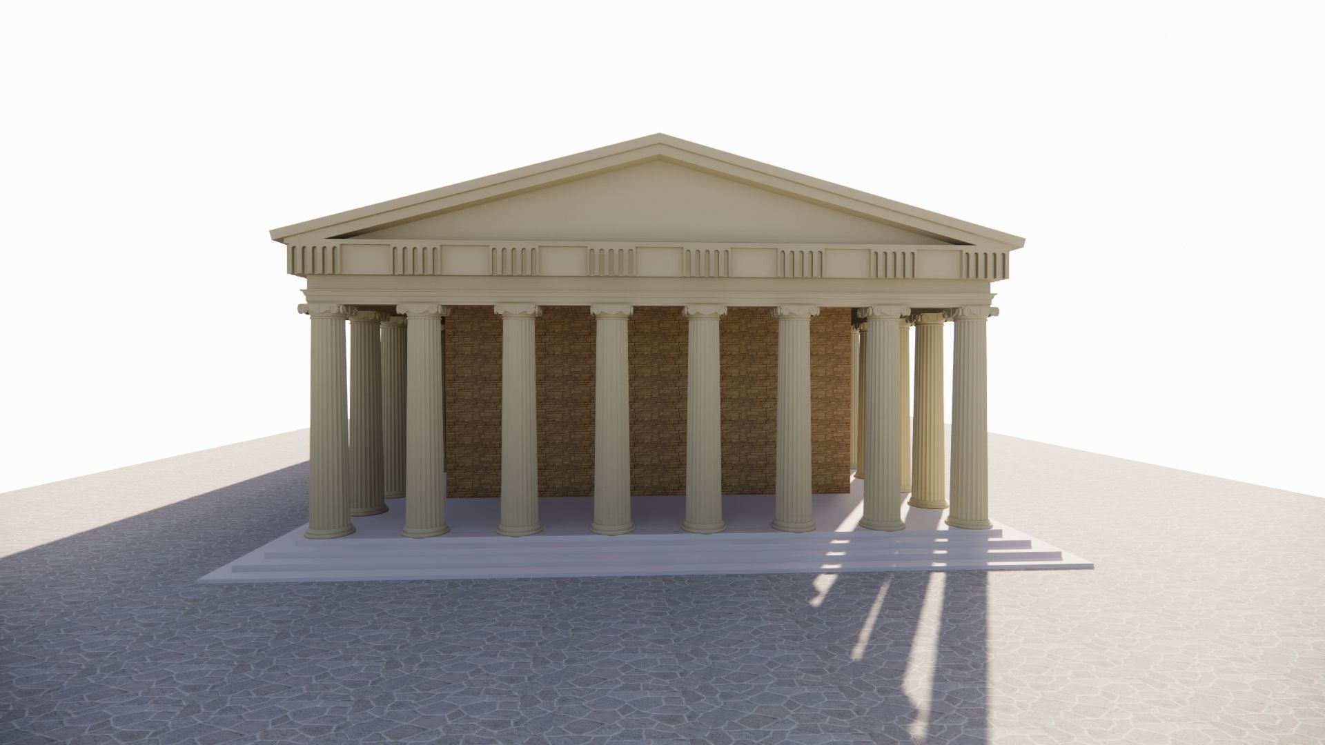 Historical temple-place of worship 3D model_19