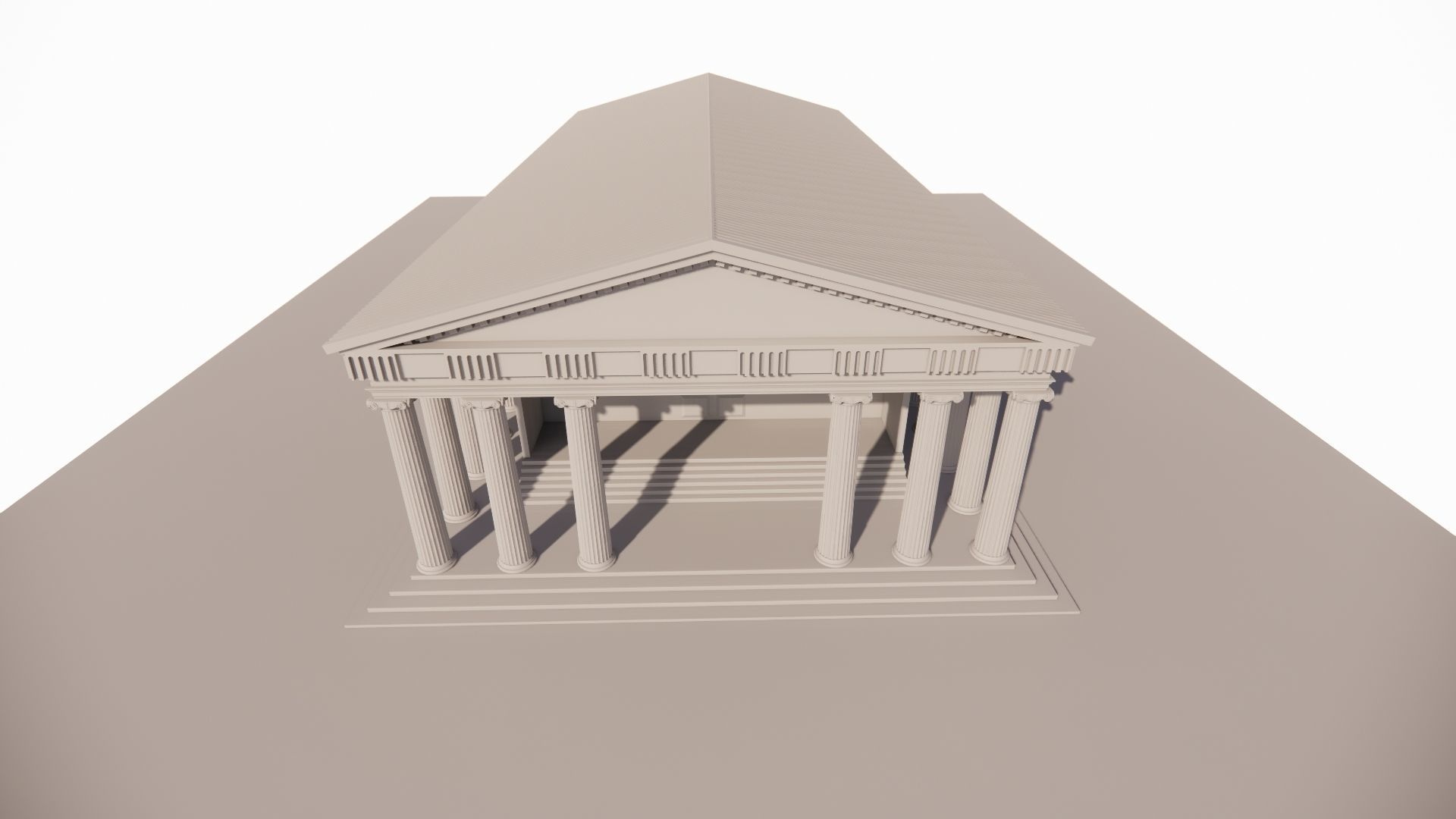 Historical temple-place of worship 3D model_8