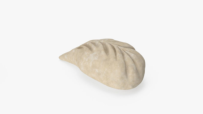 Leaf Shaped Dumpling Raw 3D model 4