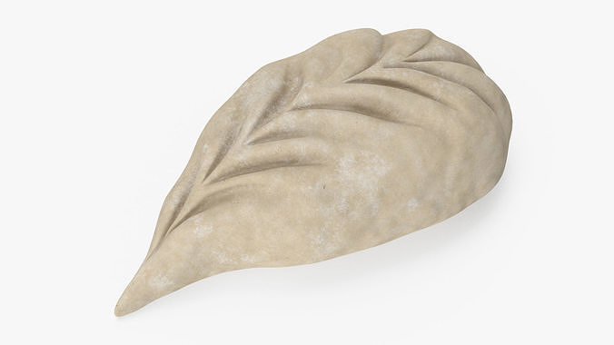 Leaf Shaped Dumpling Raw 3D model 6