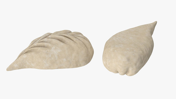 Leaf Shaped Dumpling Raw 3D model 7