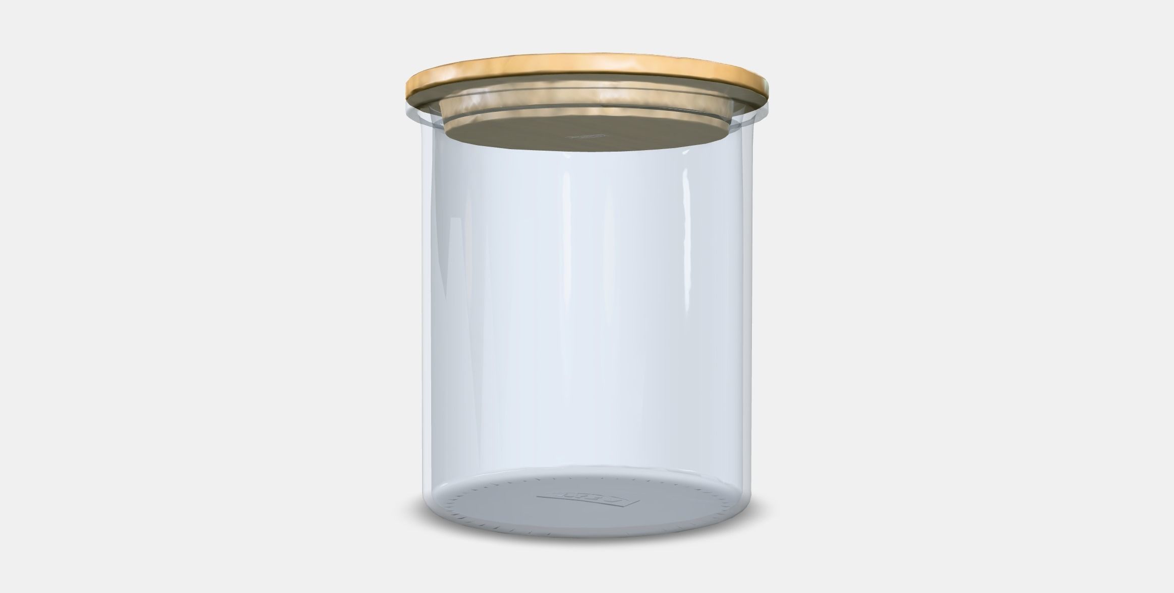 IKEA 365 tin with lid Low-poly 3D model_5