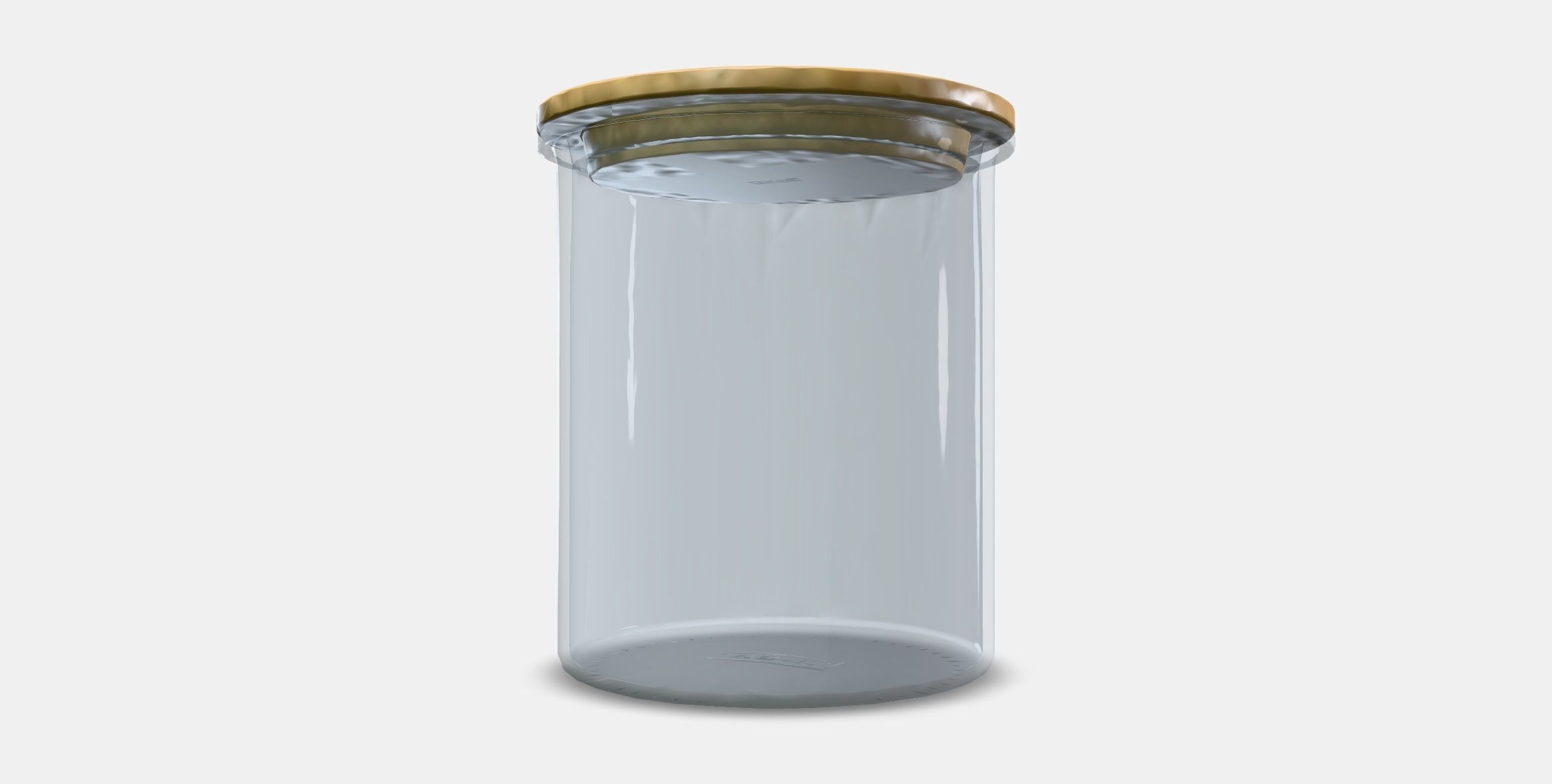 IKEA 365 tin with lid Low-poly 3D model_12