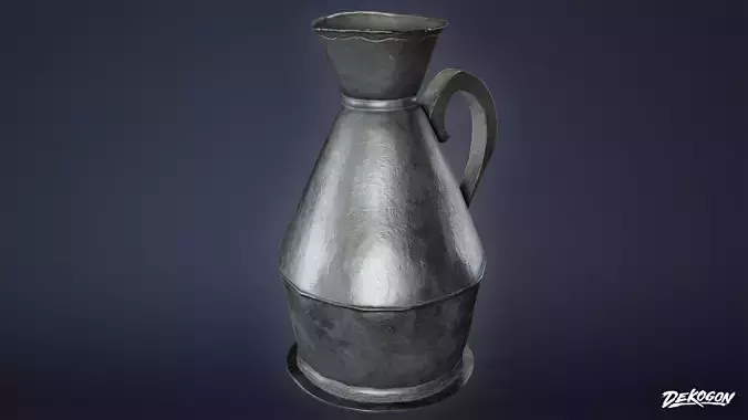 MEDIEVAL - Jug 01 - LOW POLY