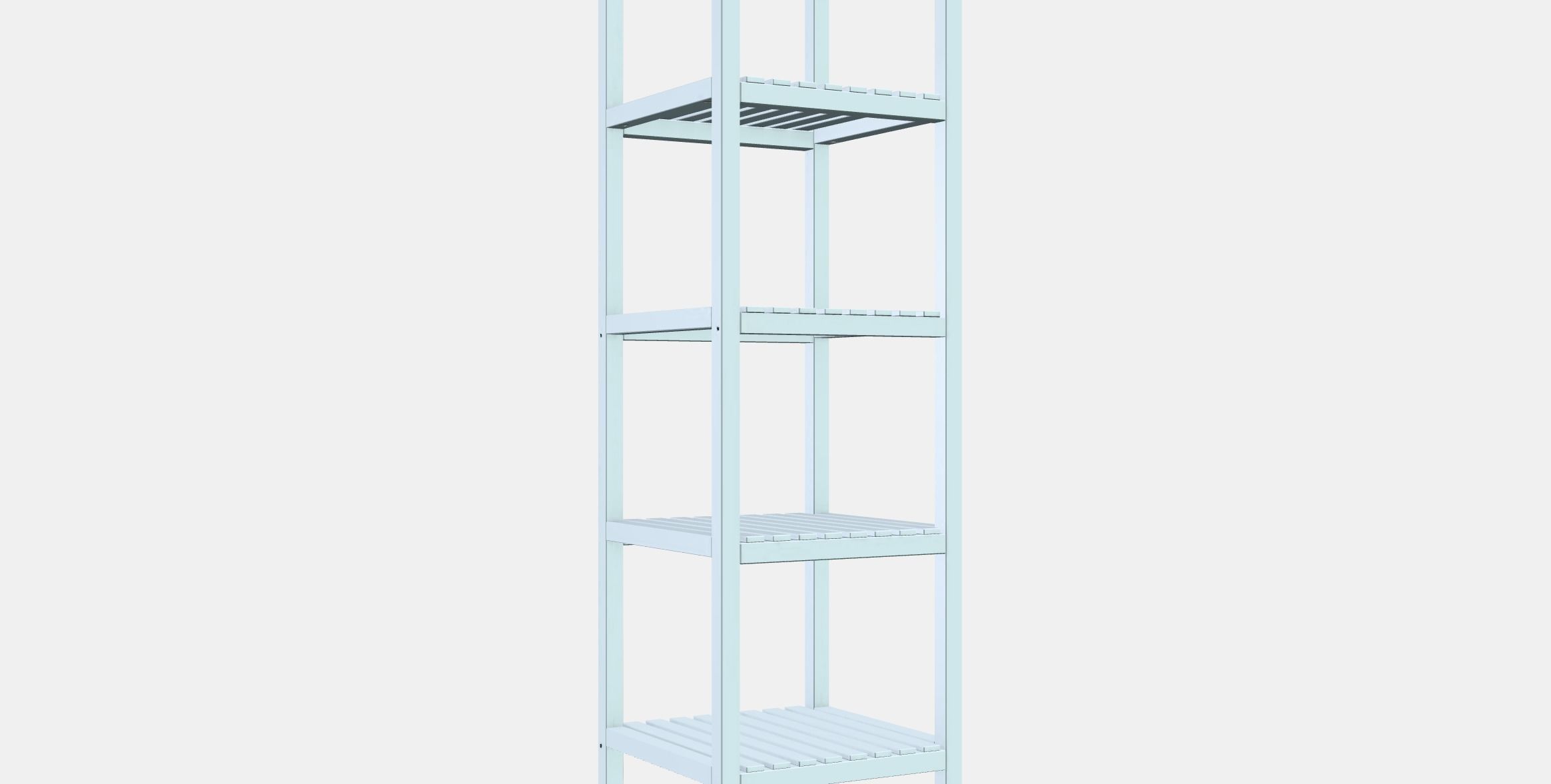 MUSKAN Shelving unit Low-poly 3D model_9