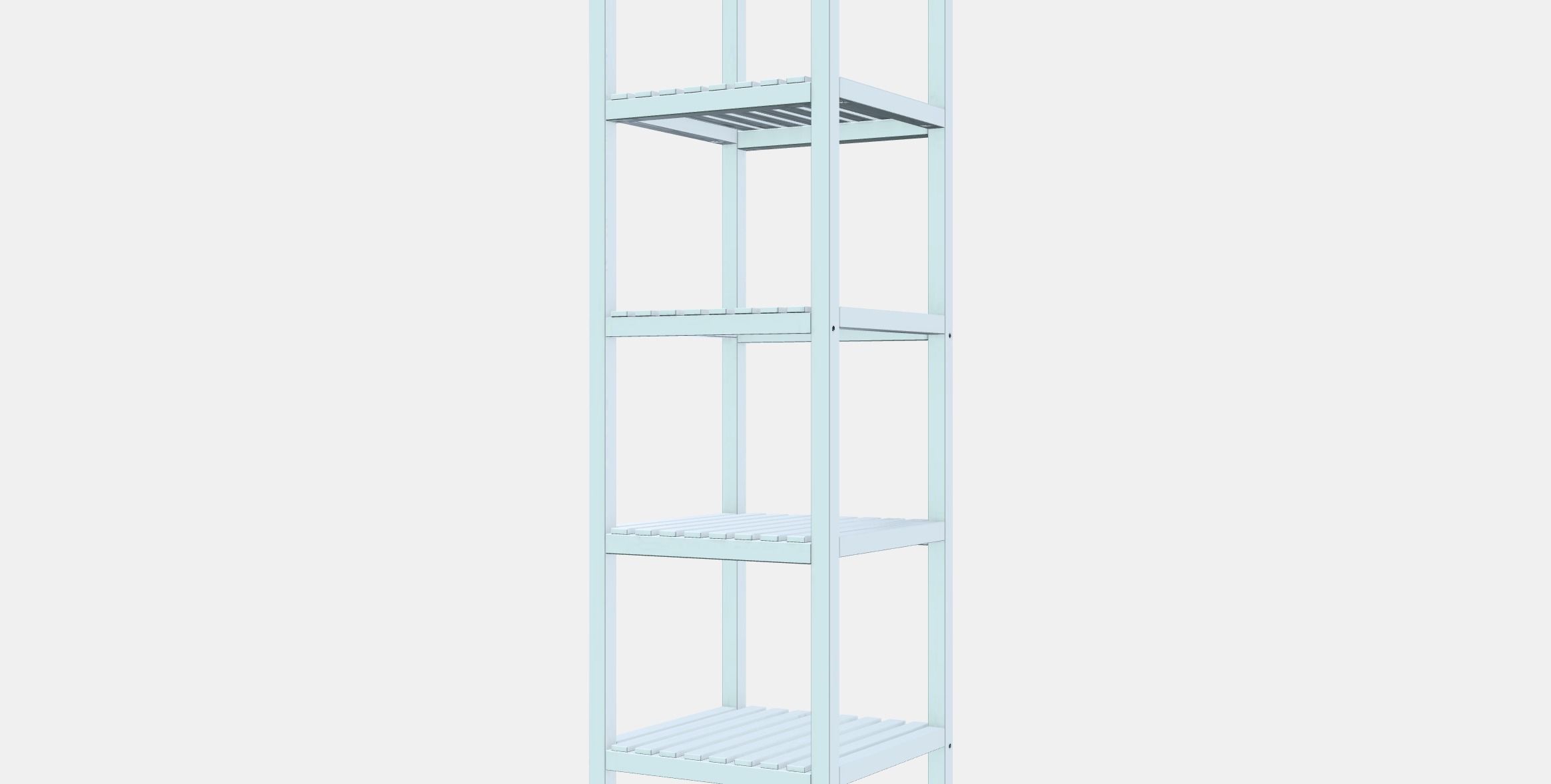 MUSKAN Shelving unit Low-poly 3D model_13