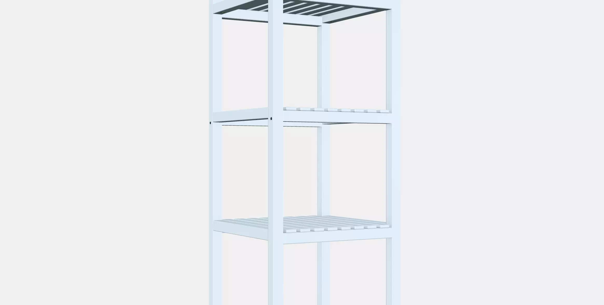 MUSKAN Shelving unit Low-poly 3D model_0