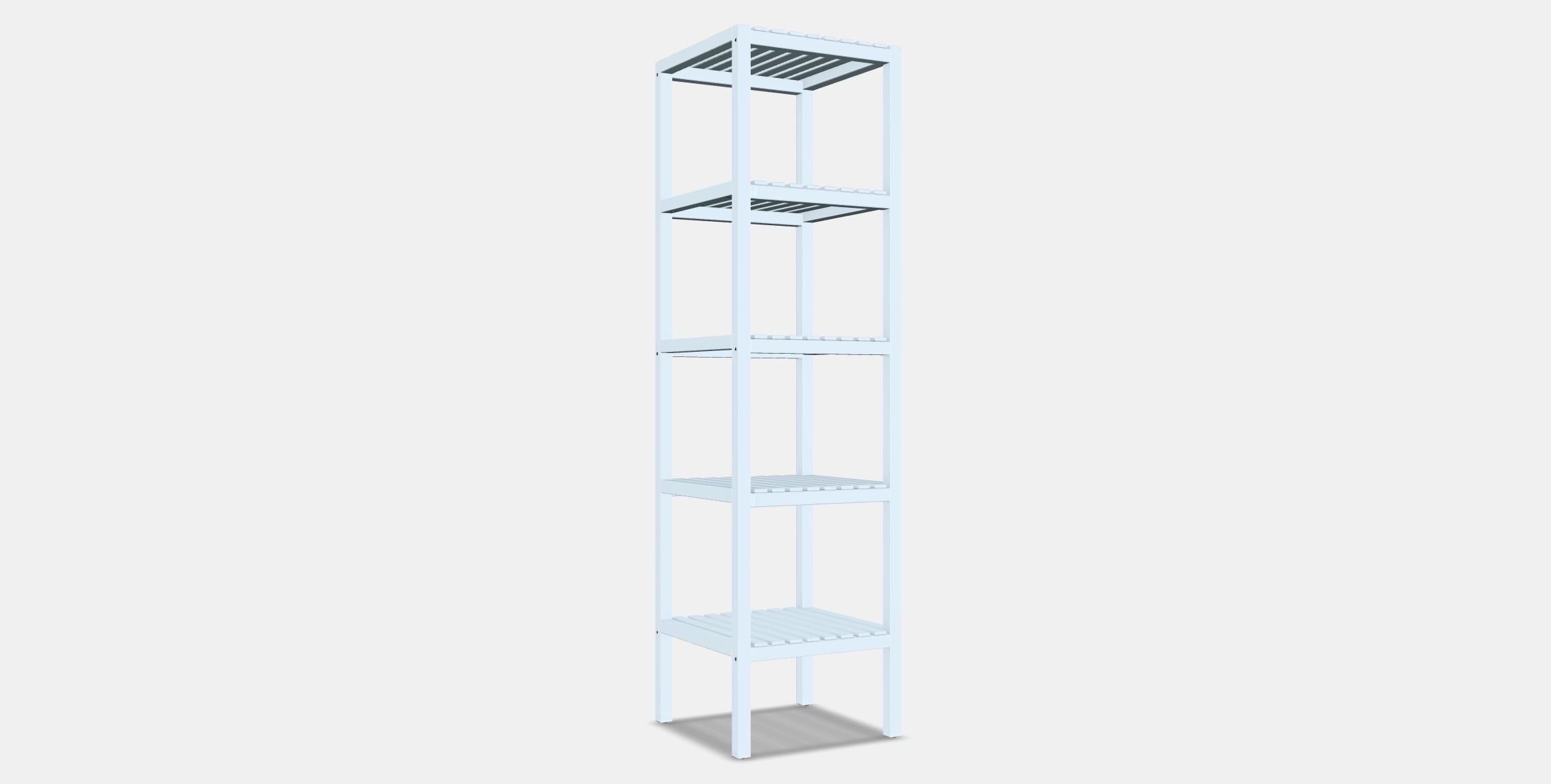 MUSKAN Shelving unit Low-poly 3D model_16