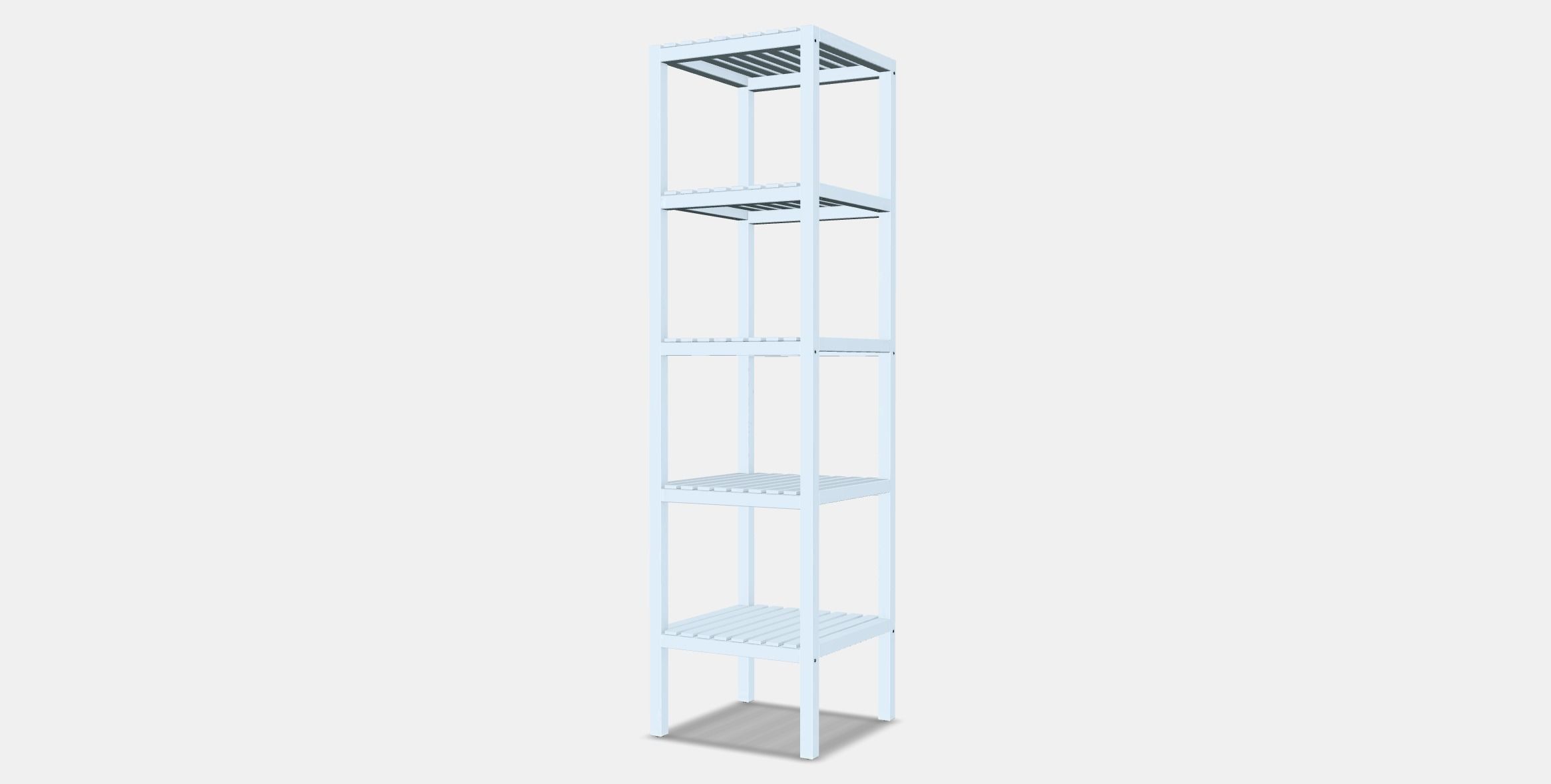 MUSKAN Shelving unit Low-poly 3D model_5