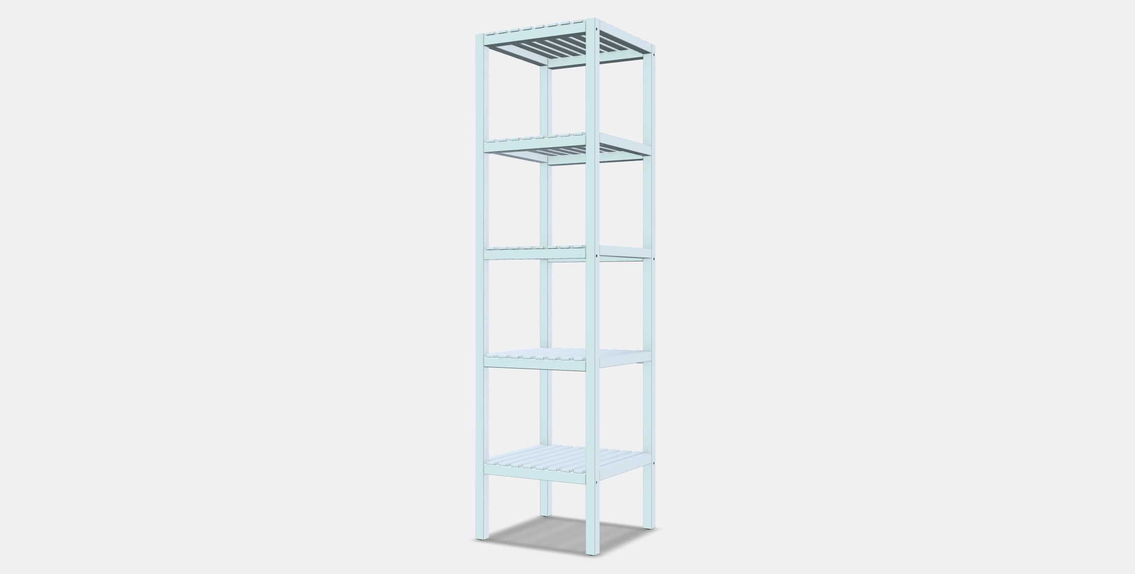 MUSKAN Shelving unit Low-poly 3D model_12