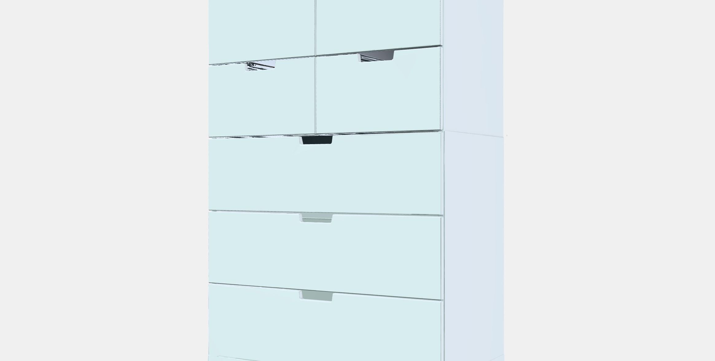 NORDLI Chest of 7 drawers Low-poly 3D model_13