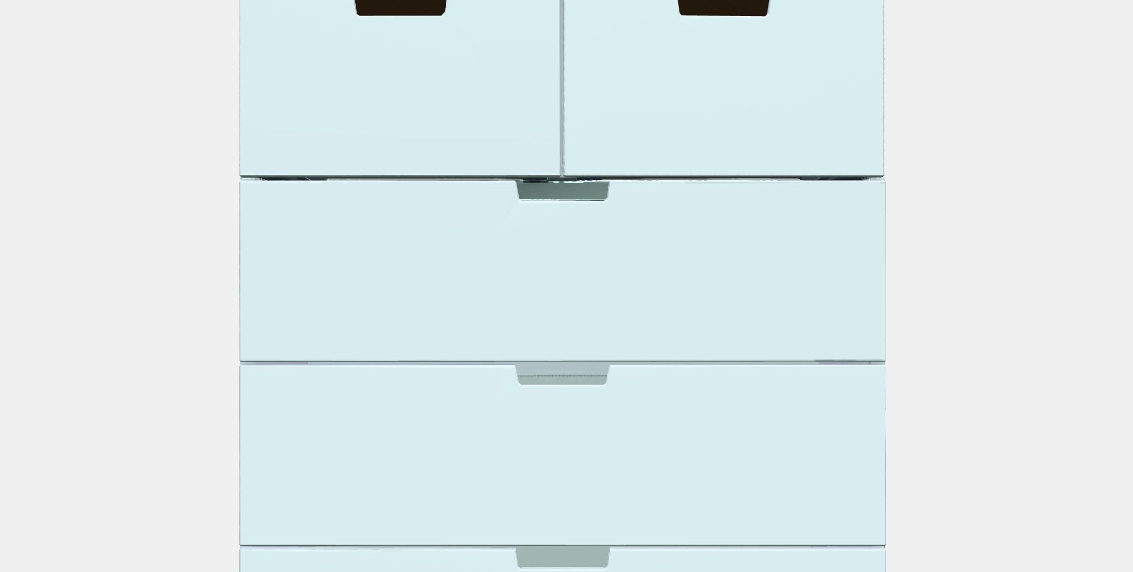 NORDLI Chest of 7 drawers Low-poly 3D model_11