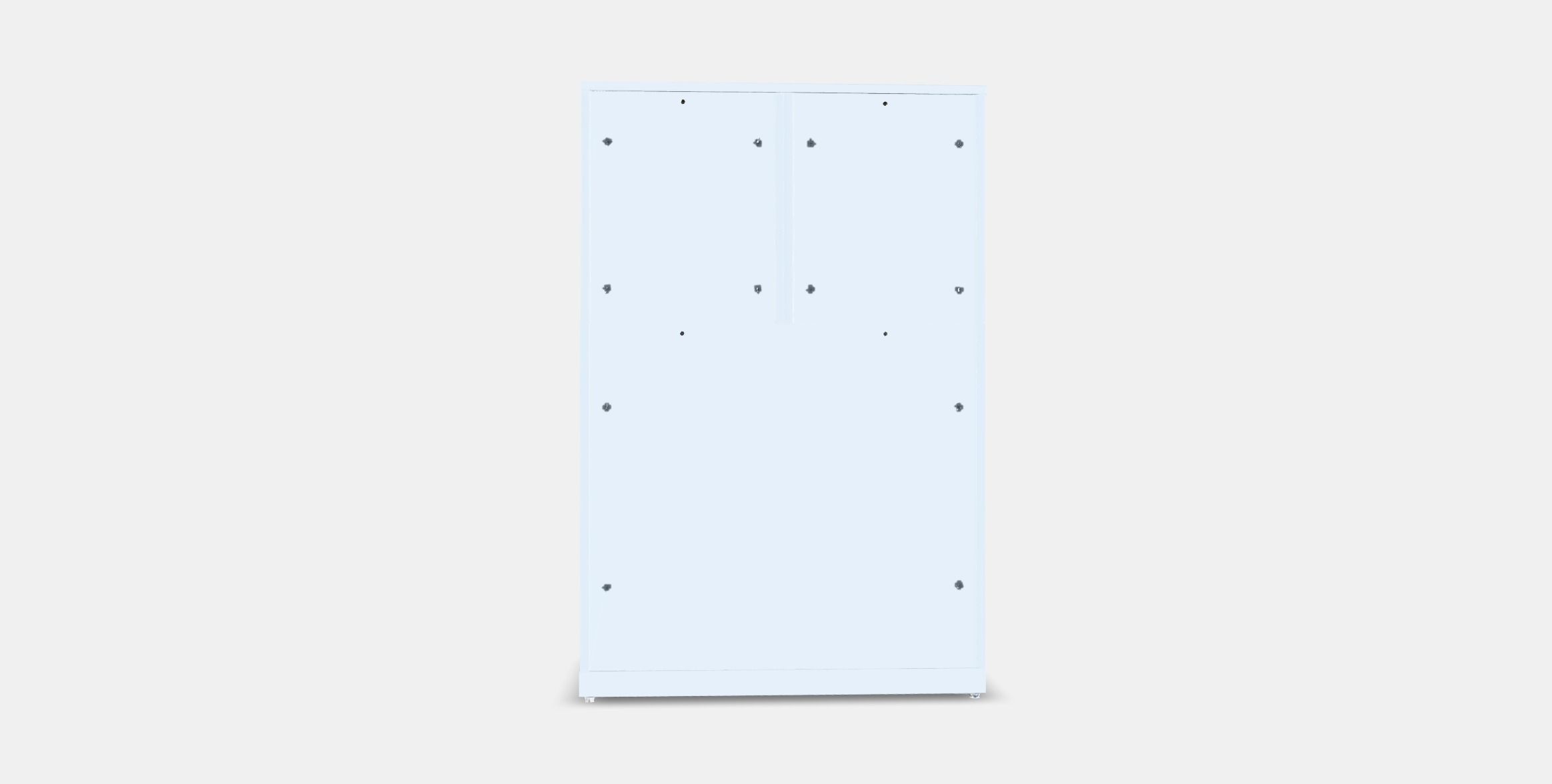 NORDLI Chest of 7 drawers Low-poly 3D model_14