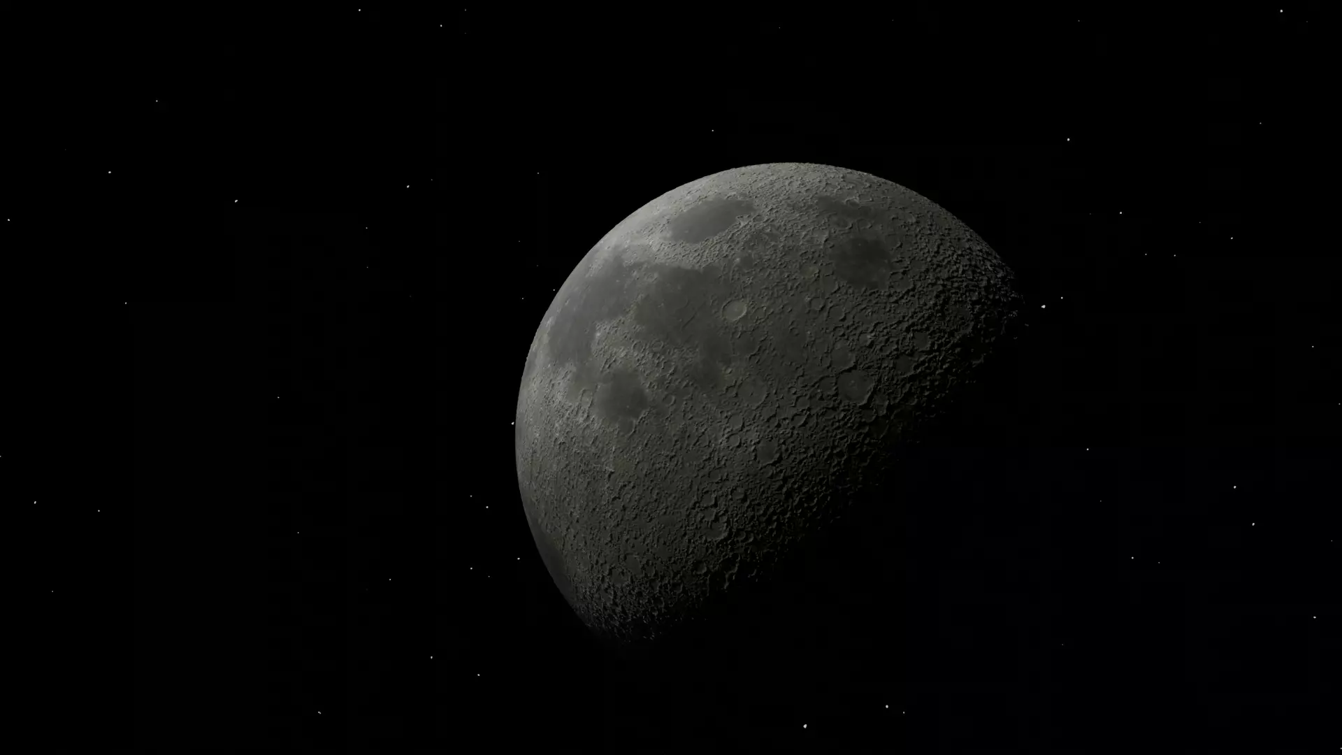 Moon with displacement Free 3D model_0