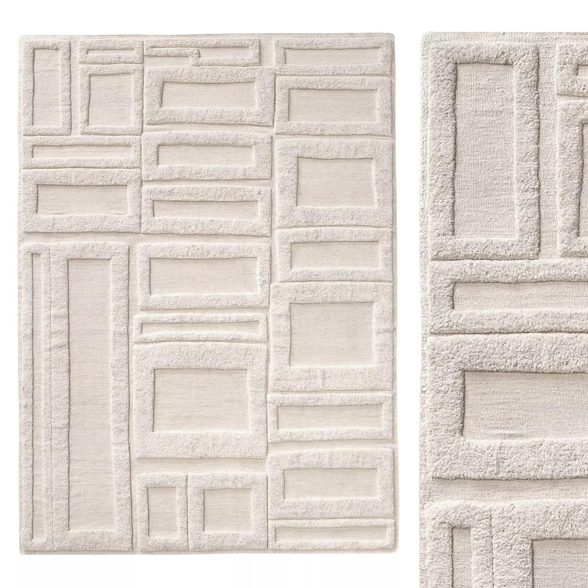 CARA WOOL RUG 3D model_0