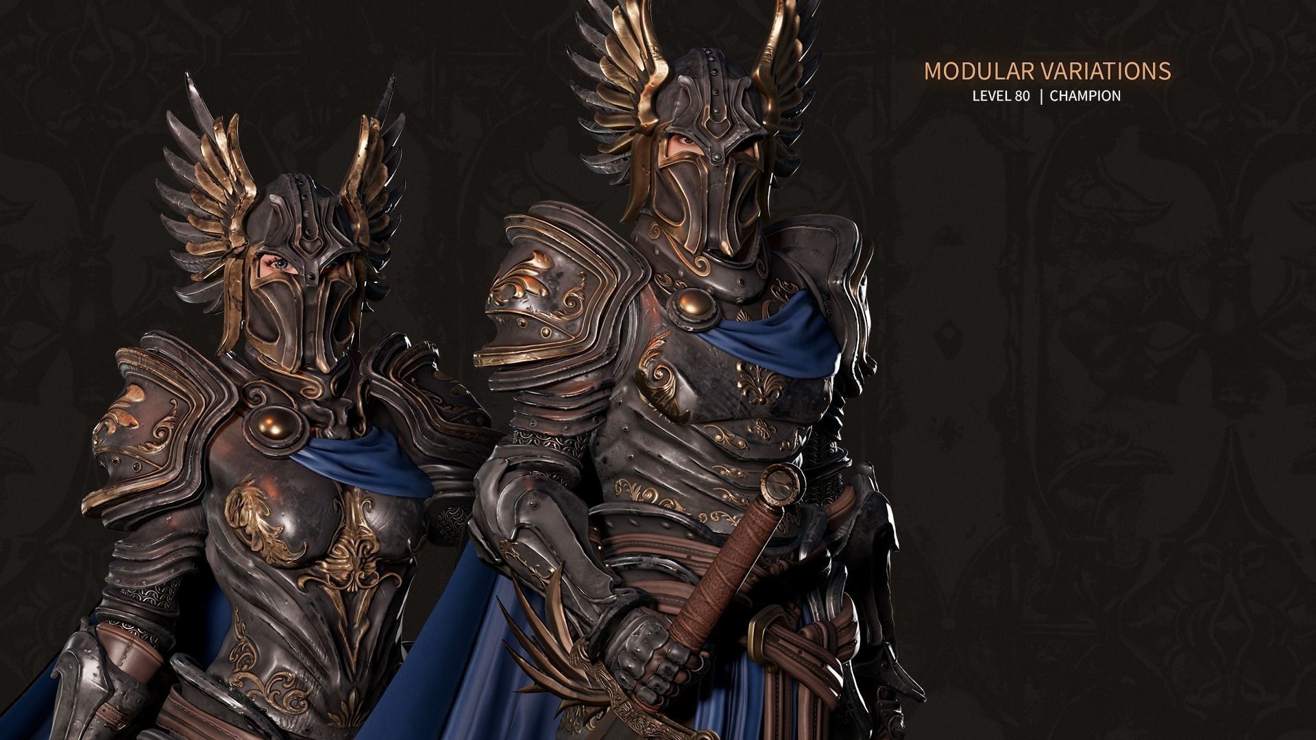 MMORPG Characters - Medieval Fantasy Modular Bundle 3D Model Collection_20