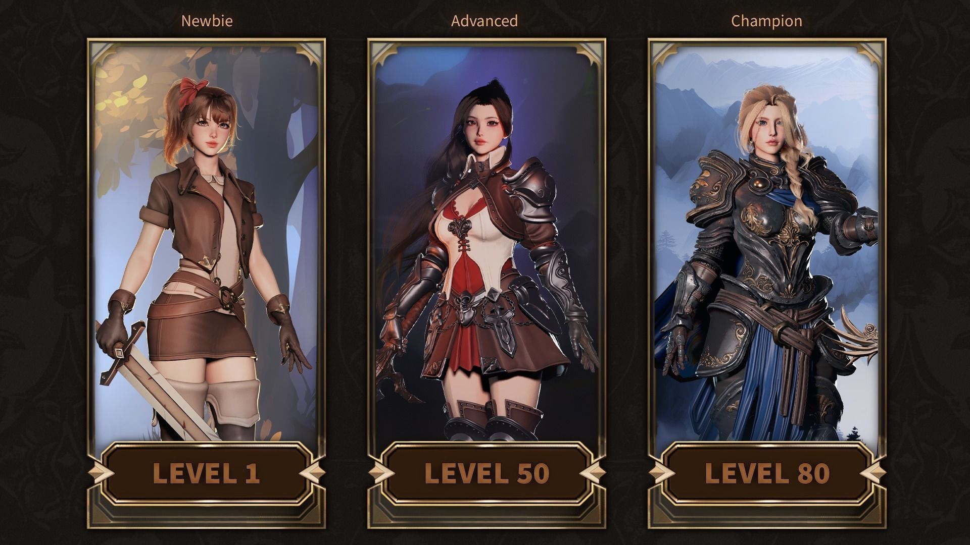 MMORPG Characters - Medieval Fantasy Modular Bundle 3D Model Collection_4