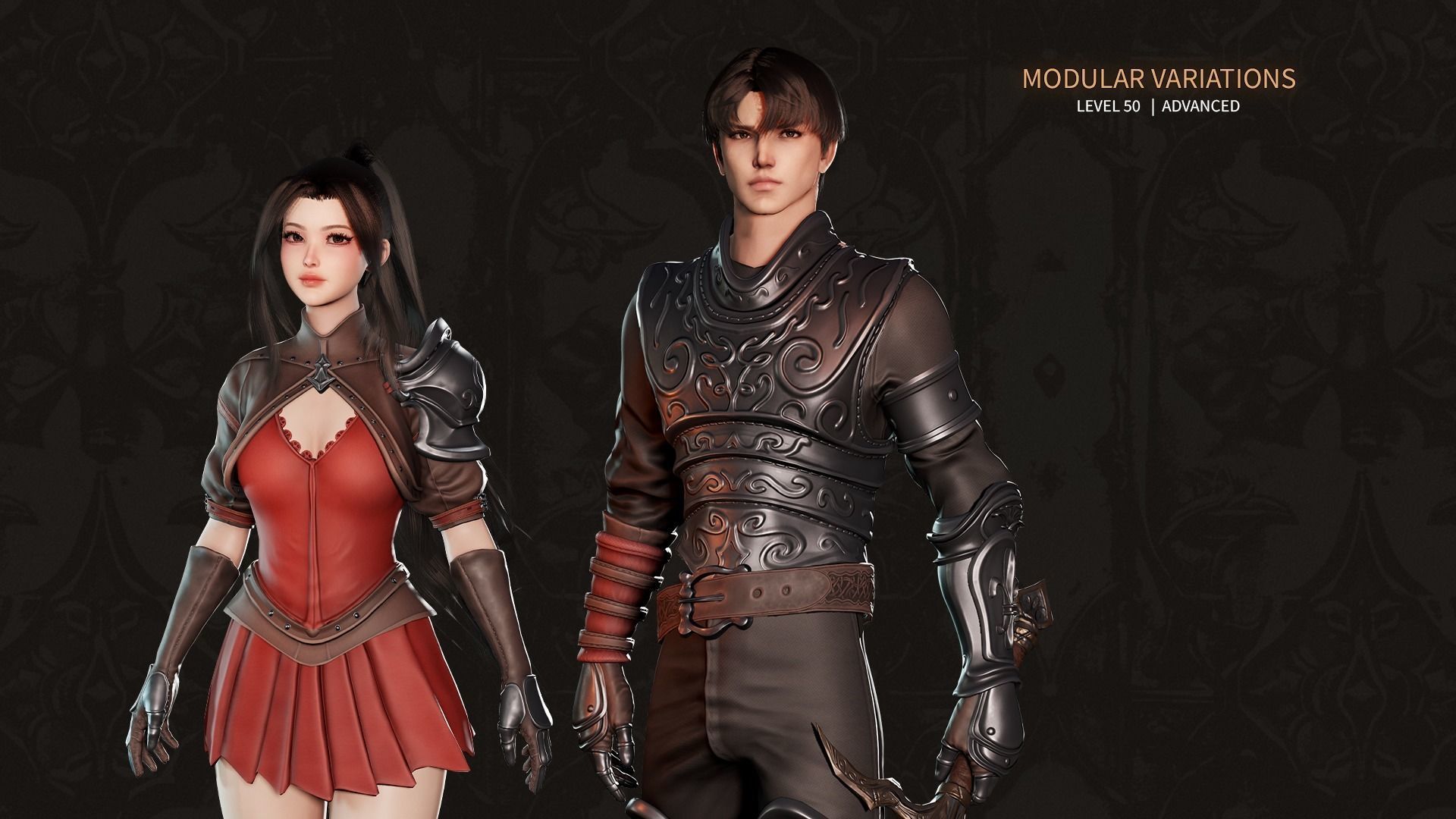 MMORPG Characters - Medieval Fantasy Modular Bundle 3D Model Collection_17