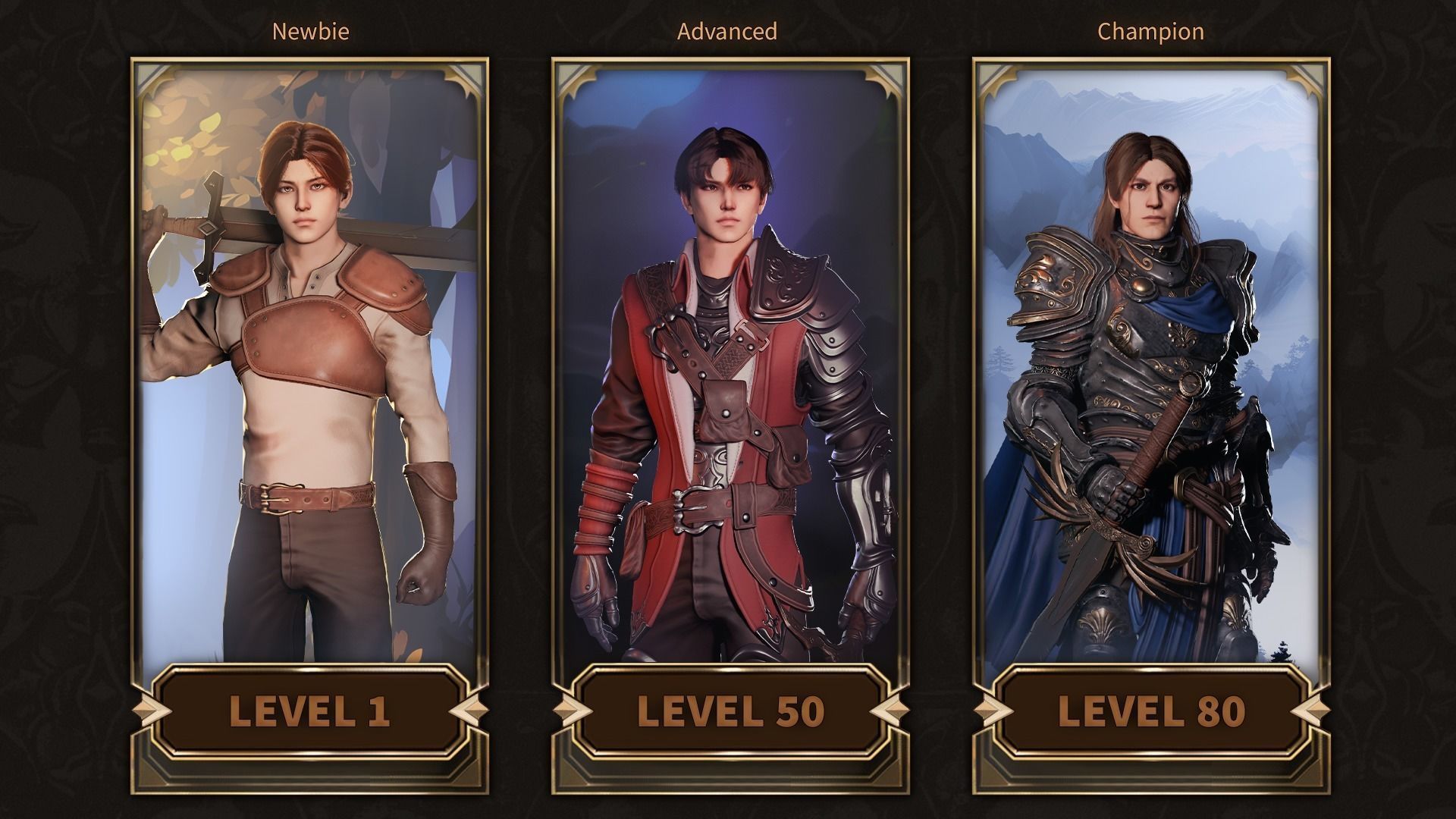 MMORPG Characters - Medieval Fantasy Modular Bundle 3D Model Collection_3