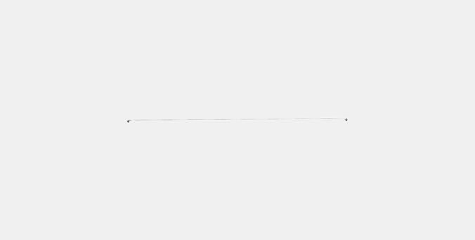 DIGNITET Curtain wire Low-poly 3D model