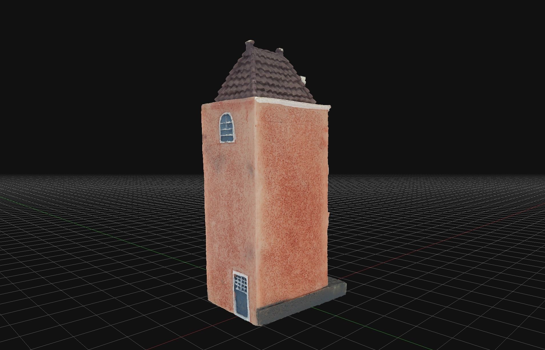 House 5 old hand made stone house based of off Amsterdam 3D model_3