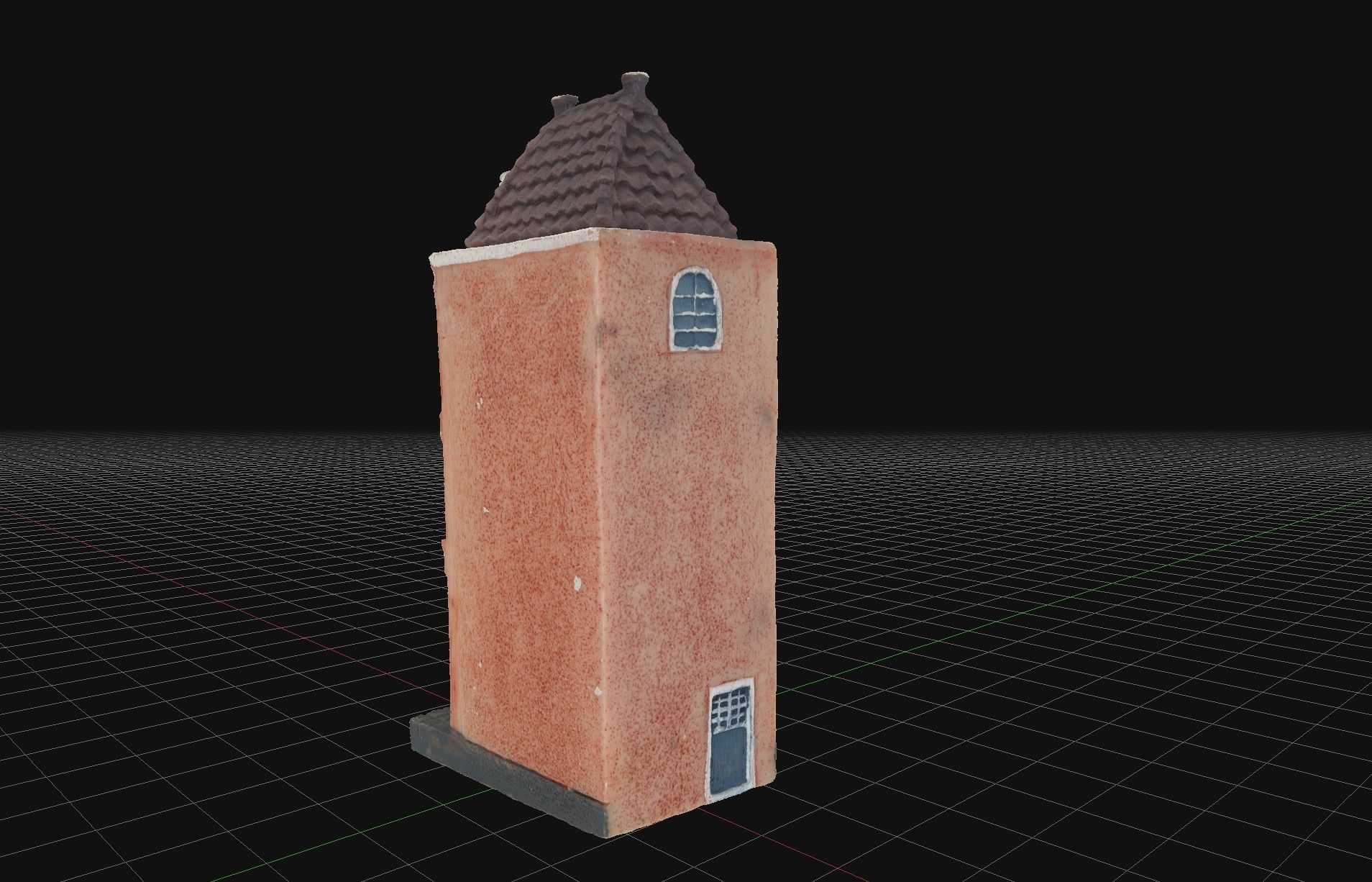 House 5 old hand made stone house based of off Amsterdam 3D model_2