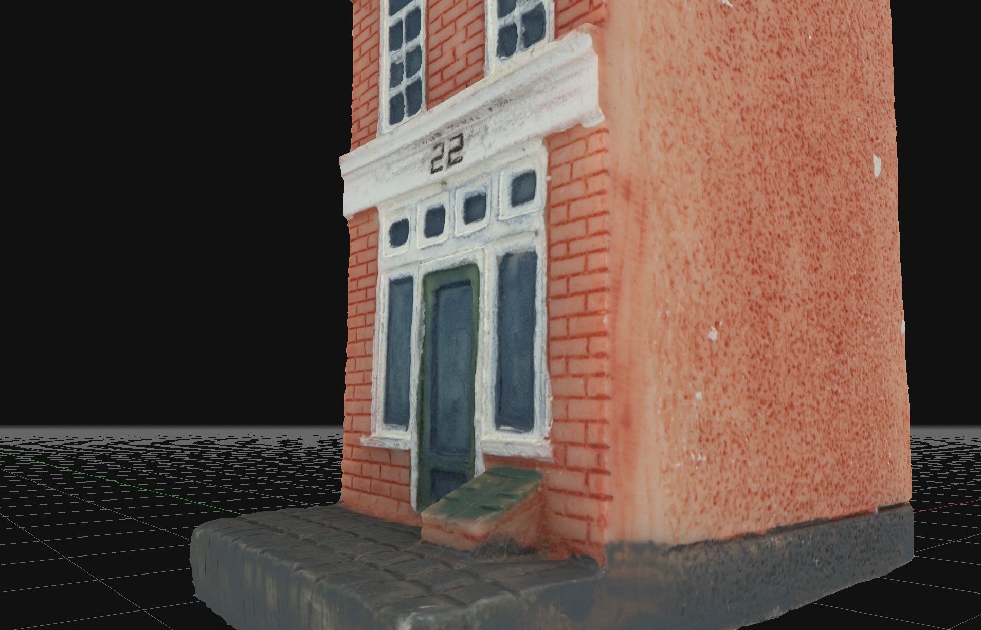 House 5 old hand made stone house based of off Amsterdam 3D model_5