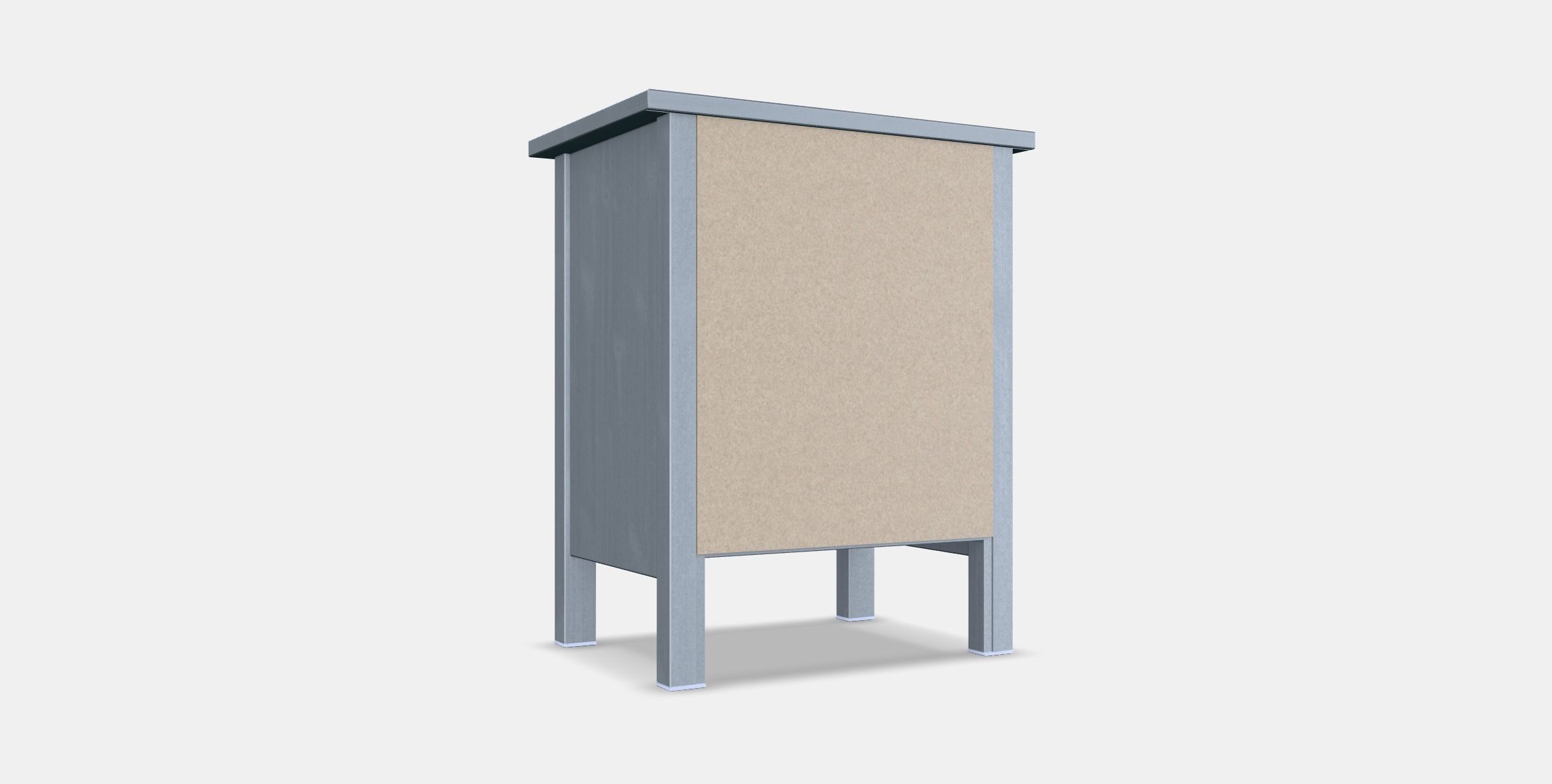 HEMNES Chest of 2 drawers 1 Low-poly 3D model_16