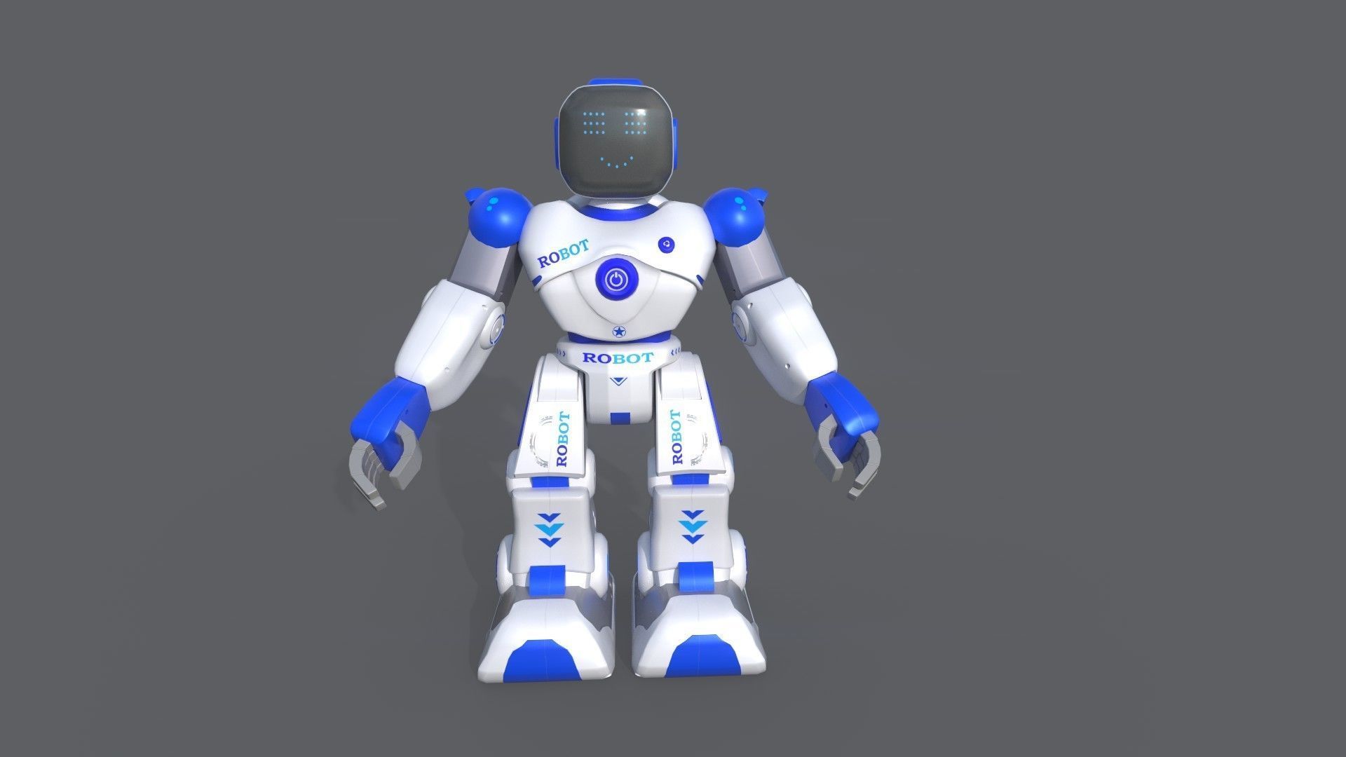 Smart Robot Low-poly 3D model_2
