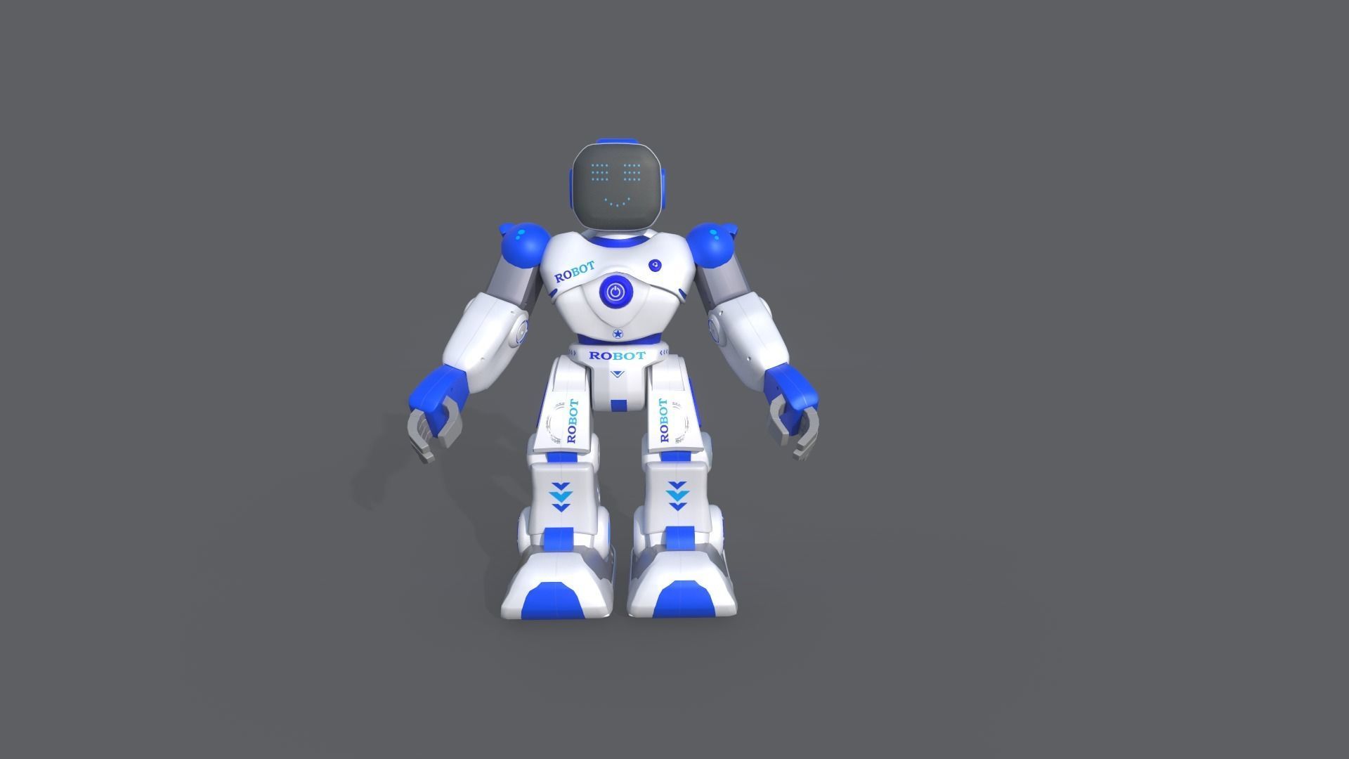 Smart Robot Low-poly 3D model_1