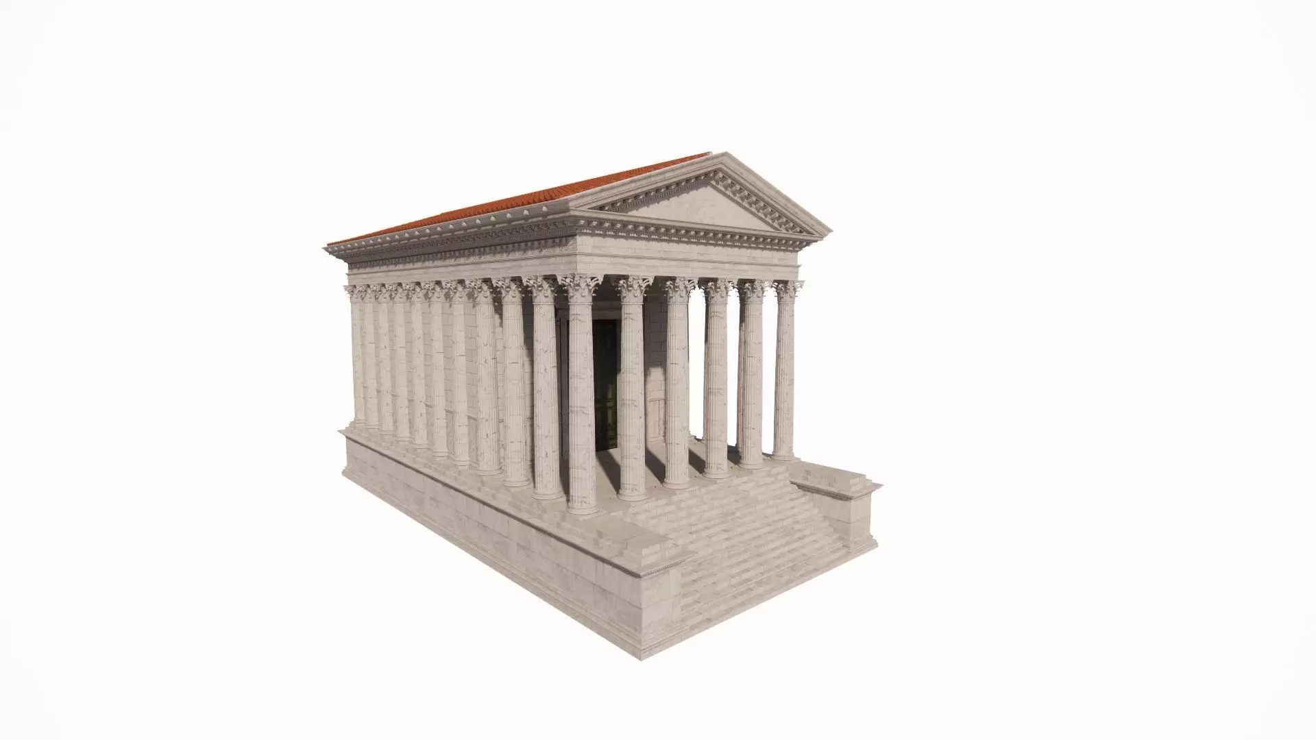 Historical temple-place of worship 3D model_0