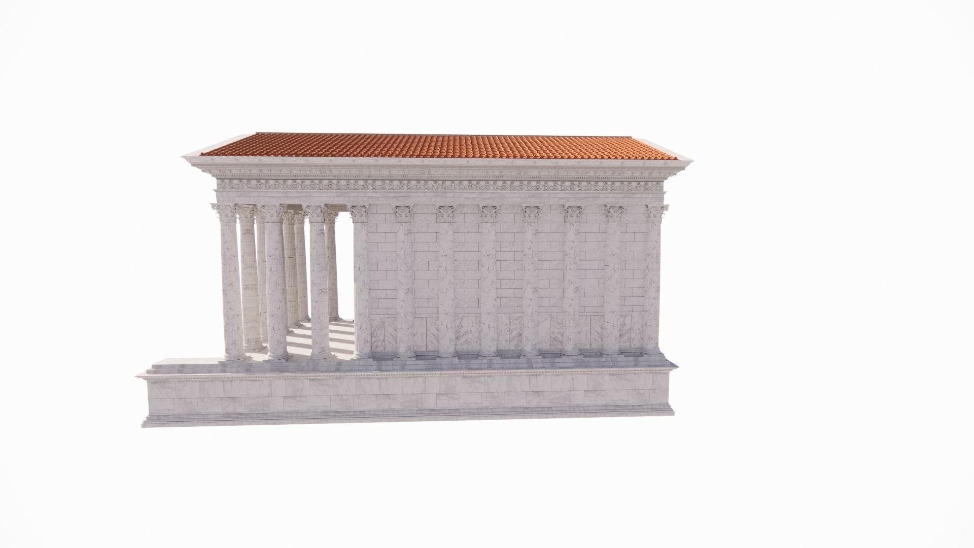 Historical temple-place of worship 3D model_5