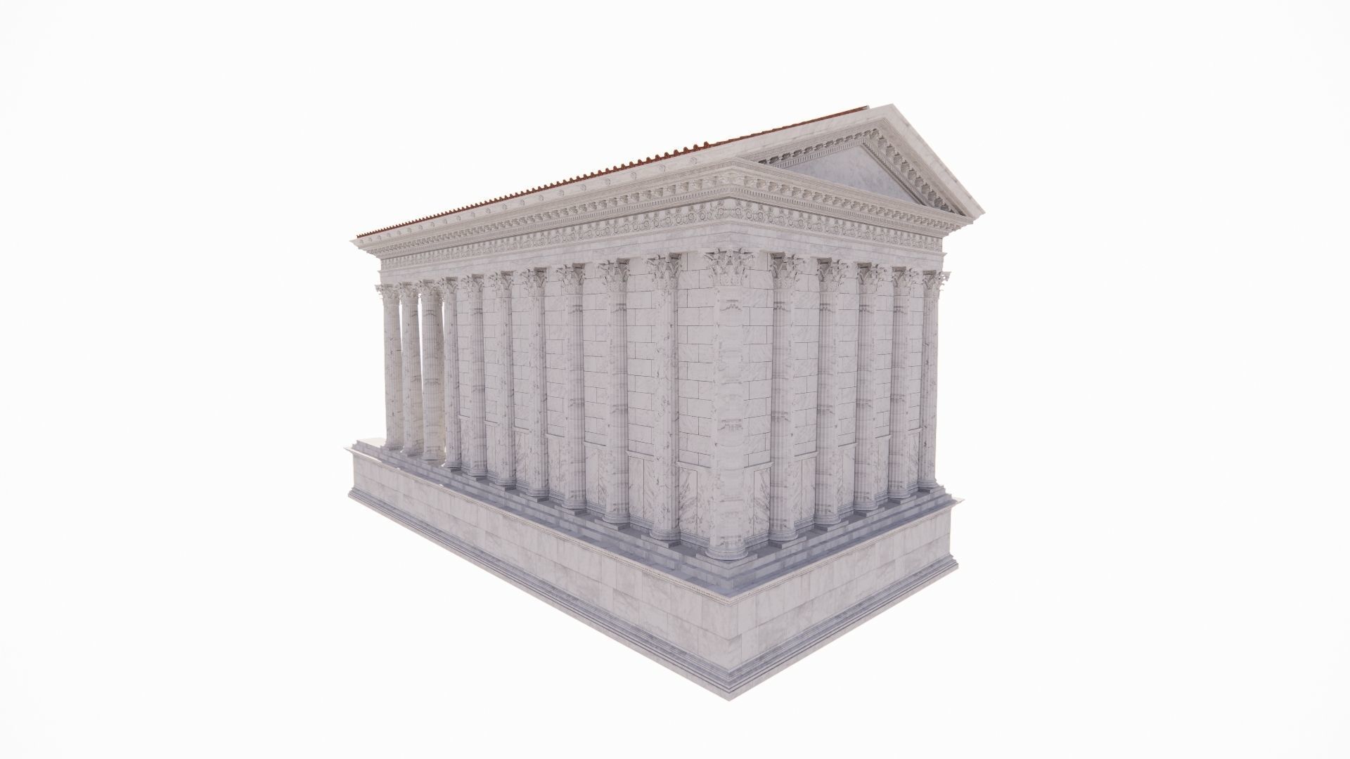 Historical temple-place of worship 3D model_4