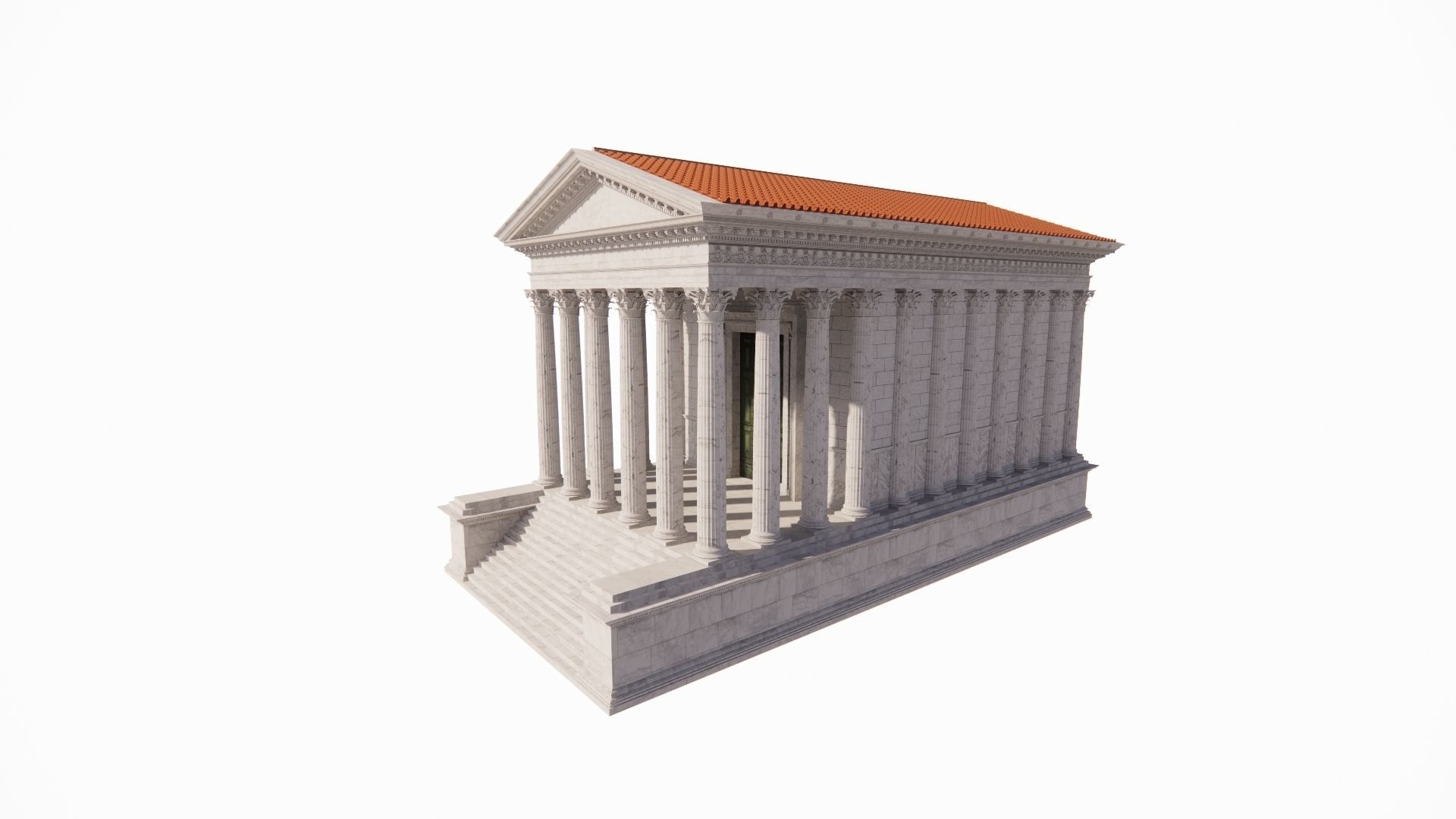 Historical temple-place of worship 3D model_6