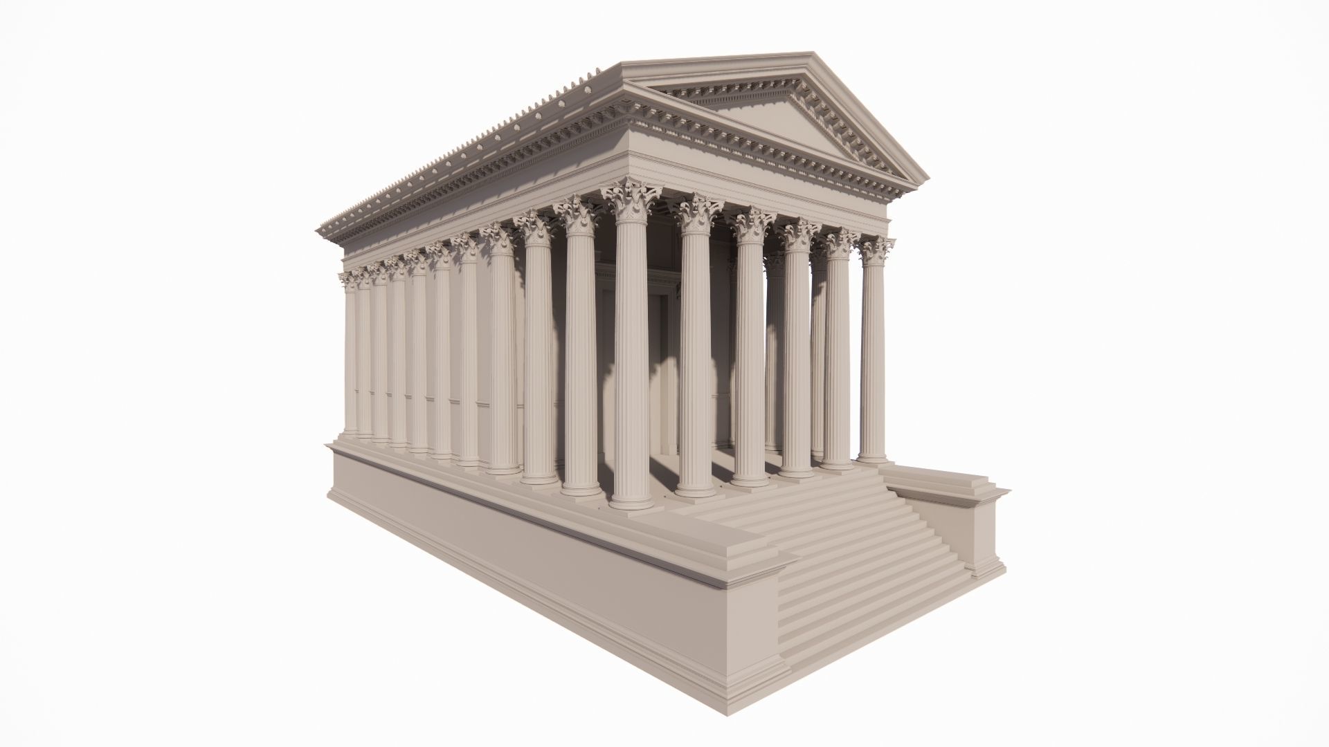 Historical temple-place of worship 3D model_27