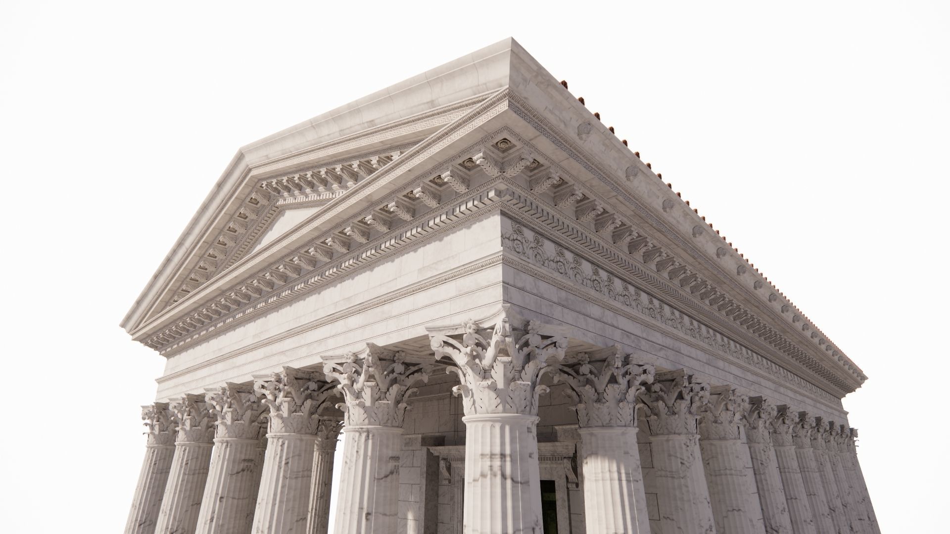 Historical temple-place of worship 3D model_13