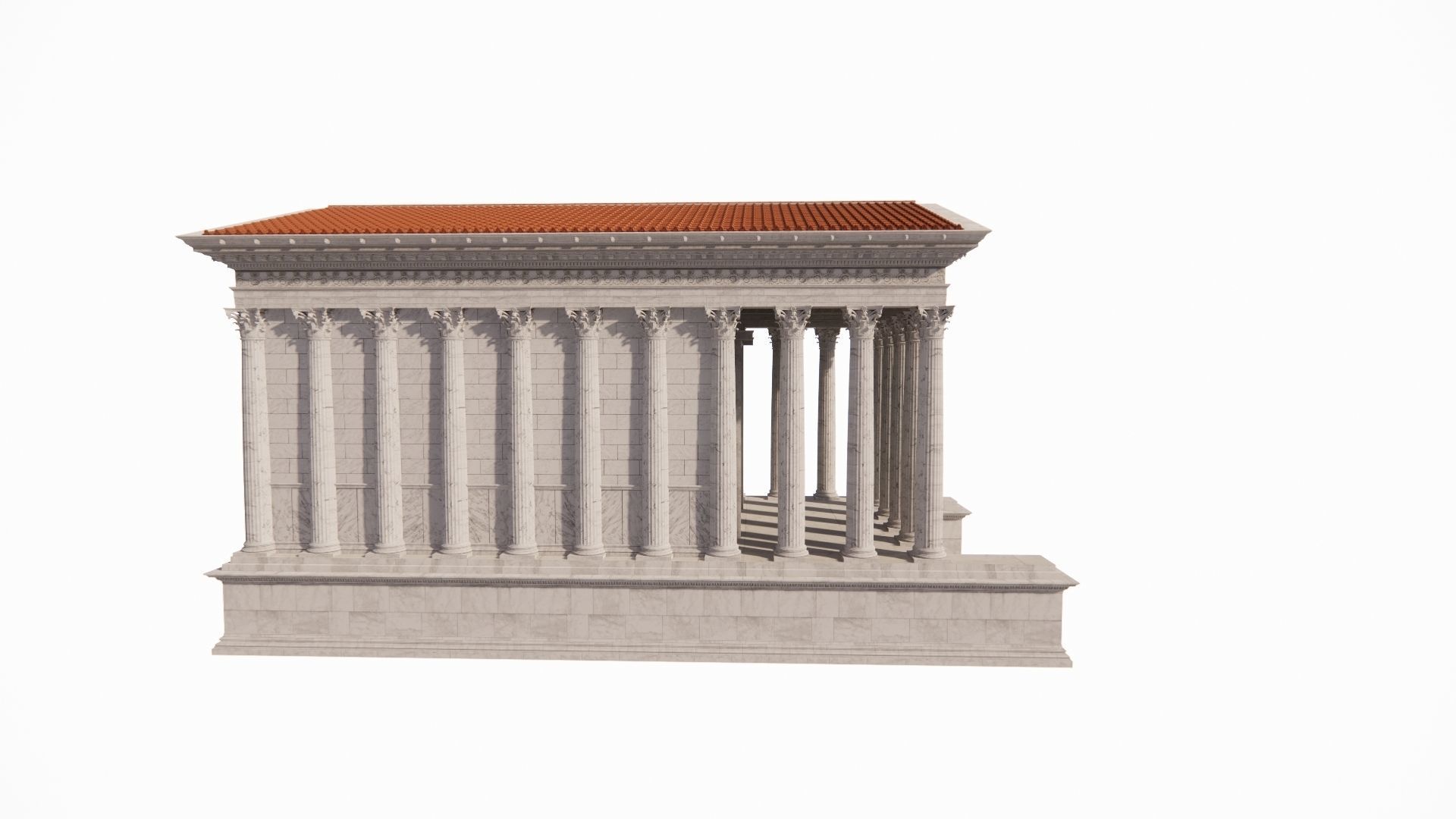 Historical temple-place of worship 3D model_2