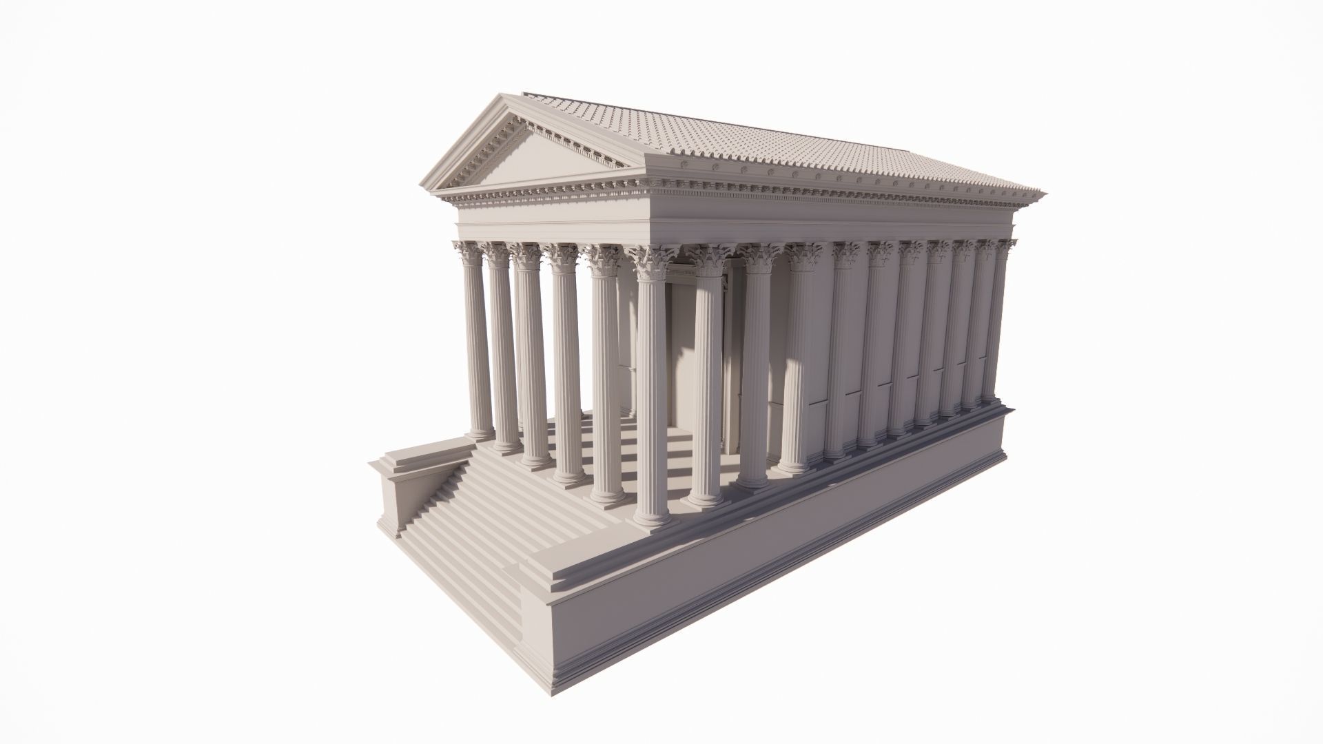 Historical temple-place of worship 3D model_19