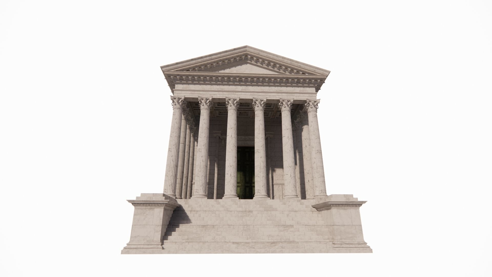 Historical temple-place of worship 3D model_8