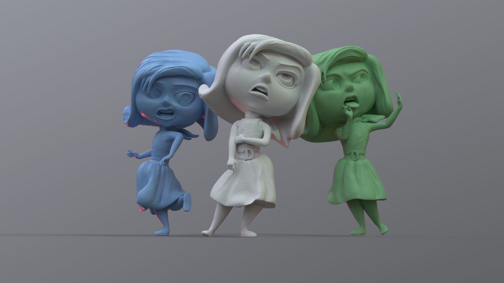 Disgust from Inside Out Renderable 3D print model_17