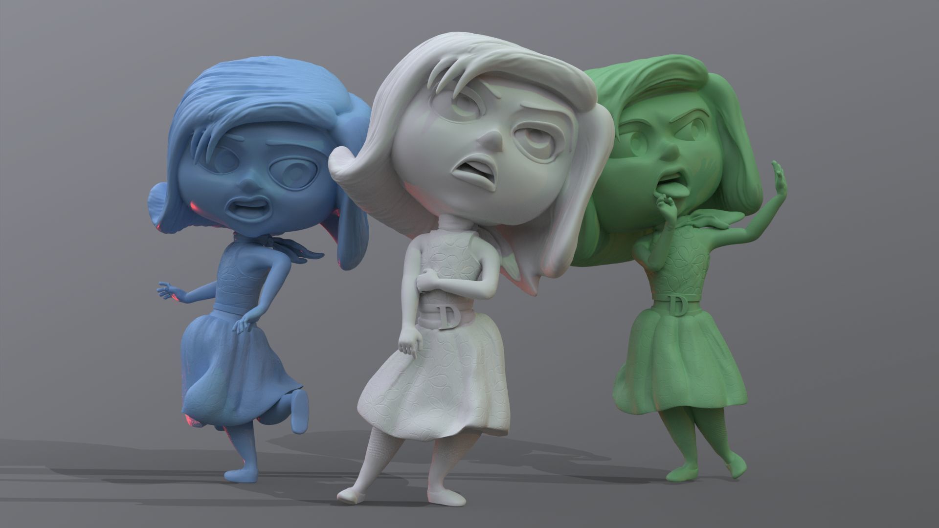 Disgust from Inside Out Renderable 3D print model_10