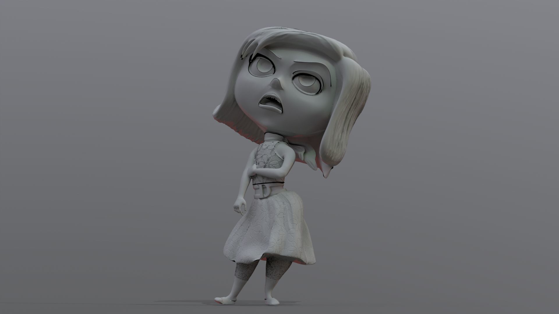 Disgust from Inside Out Renderable 3D print model_5